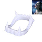 Beyaz Renk Çift Damak Takma Vampir Dişi