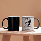 Atatürk Tasarımlı Kişiye Özel Sihirli Kupa