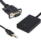 LineOn VGA to HDMI Çevirici Aparat