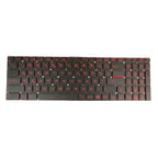 MSI GE62 Apache 7RD-1406XTR Notebook Klavye Işıklı Kırmızı
