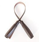 Gerçek Deri ikili Düz Püskül Kırmızı