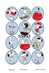 Snoopy Serisi SNPY5 Çizgifilm Karakter 30*42 cm Pirinç Dekopaj