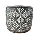 Bitki Tasarımı Ev dekorasyon Antrasit Lotus Beton Saksı Çiçeklik Saksılık