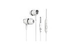 Syrox K17 3.5mm AUX 1.20mt 3.5mm AUX Kablolu Mikrofonlu Kulakiçi Kulaklık - Beyaz