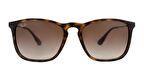 RAY-BAN  4187 856/13 54 CHRIS Unisex KAHVE Köşeli Çerçeve Güneş Gözlüğü