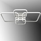 TT500-4-KR TT Aydınlatma Krom Kaplama ( 3 Renk Modüllü ) Plofonyer 4 lü Led Avize