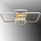 TT500-4-FSR TT Aydınlatma Fransız Sarı Kaplama ( Sarı Işık ) Plofonyer 4 lü Led Avize