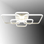 TT500-6-BY TT Aydınlatma ( Sarı Işık ) Mat Beyaz Plofonyer 6 lı Led Avize