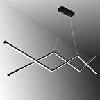 TT039-SY TT Aydınlatma Zikzak Masa Üstü Modeli Siyah ( Gün Işığı ) Led Avize