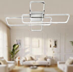 TT040-KR TT Aydınlatma Krom Kaplama Plofonyer ( 3 Renk Işık Modüllü ) Led Avize