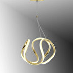 TT306-25-SR TT Aydınlatma Orta Kavis Sarı Kaplama ( Gün Işığı ) Ledli Avize