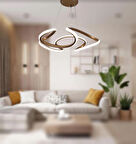 TT307-35-ESK TT Aydınlatma Helezon Modeli Eskitme Boyalı ( Beyaz Işık ) Led Avize