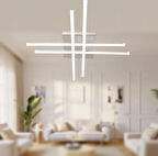 TT036-KR-SARIIŞIK TT Aydınlatma Hashtag Modeli ( SARI IŞIK ) Krom Kaplama Led Avize