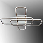 TT324-KR TT Aydınlatma 57 x 17 Profil Krom Kaplama ( 3 Renk Işık ) Plafonyer Led Avize