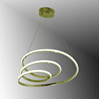 TT301-SR-GNR TT Aydınlatma GÜN IŞIĞI LED Yay Modeli Sarı Kaplama Led Avize