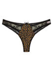 Leopar Desenli Dantelli  G String Külot