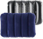 4 Adet Büyük Şişme Yastık Kamp Yastığı Seyahat Yastığı Şişme Kamp Yastığı