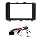 SEAT ATECA 2016-2021 SİYAH 9 INC ANDROID MULTİMEDYA ÇERÇEVESİ - SOKET-CANBUS