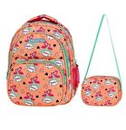 Waddell Turuncu Flamingo Somon Kız Çocuk İlkokul Çantası ve Beslenme Çantası