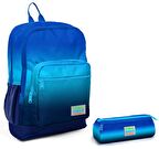 Coral High Lacivert Mavi Gradyan İlkokul Sırt Çantası ve Kalemlik Seti