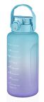 Vagonlife 2000 ml Mega Boy Renkli Matara - Turkuaz - (2 litre)
