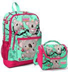 Coral High Yeşil Koala Kız Çocuk İlköğretim Okul Sırt Çantası ve Beslenme Çanta Seti