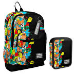 Coral High Siyah Hayaletler Erkek Çocuk Okul Çantası ve Organizer Kalemlik Seti 23774 11150