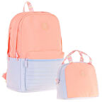 Kaukko Quick Somon Kapitone Detaylı Okul Çantası ve Isı Yalıtımlı Beslenme Seti - Kız Çocuk