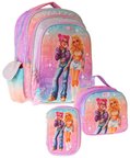 Wow Generation Üçlü İlkokul Okul Çanta Seti - Pembe - Mor - Star Desenli - Kız Çocuk - SETWG-W6033A