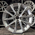 18 inç 5x112 AKREP GOLF JETTA LEON UYUMLU Gümüş Jant Modeli Volkswagen Seat