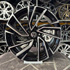 19 inç 5x112 GOLF R Siyah Elmas Kesim Jant Modeli Volkswagen
