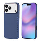 iPhone 17 Pro Max Kılıf Kablosuz Şarj Özellikli Karbon Fiber Görünümlü Nekst Kapak