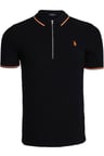 T8595 DEWBERRY ERKEK TSHIRT-SİYAH