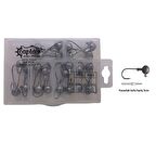 Captain 6435 Compact Eco Kutulu Jig Head Seti 10gr 25 Adet