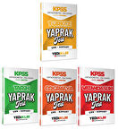 Yediiklim 2026 KPSS Lise Ortaöğretim Ön Lisans Türkçe + Tarih + Coğrafya + Vatandaşlık Yaprak Test 4 lü Set Yediiklim Yayınları