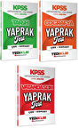 Yediiklim 2026 KPSS Lise Ortaöğretim Ön Lisans Tarih + Coğrafya + Vatandaşlık Yaprak Test 3 lü Set Yediiklim Yayınları