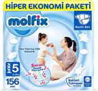 Molfix 5 Numara Junior 156'lı Bel Bantlı Bez
