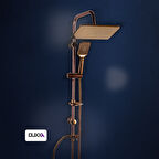 Duxxa Mirage 400 Tepe Duş Seti Rose Gold D.132.4.R