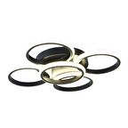 TT304-4+1-SY YUVARLAK TT Aydınlatma Mat Siyah 5 li ( Sarı Işık ) Led Avize