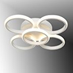 TT304-4+1-BY YUVARLAK TT Aydınlatma Mat Beyaz 5 li ( Gün Işığı ) Led Avize