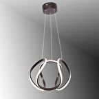 TT306-35-SY TT Aydınlatma Kavis Modeli Mat Siyah ( Sarı Işık ) Led Avize