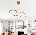 TT025-ESK TT Aydınlatma Yılan Modeli Eskitme Boyalı ( 3 Renk Işık Modüllü ) Led Avize