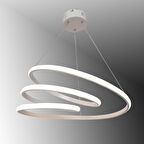 TT301-BY TT Aydınlatma Yay Modeli Mat Beyaz ( Gün Işığı ) Led Avize