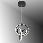 TT317-SY TT Aydınlatma Stilla Modeli Mat Siyah ( 3 Renk Işık Modüllü ) Led Avize