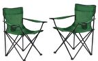 KAMP SANDALYESİ ÇANTALI 2'Lİ YEŞİL