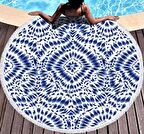 YUVARLAK PLAJ HAVLU 150CM DESENLİ