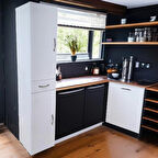 İKİ KAPAKLI ÇEKMECELİ DOLAP 174 *35*34