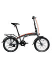 BİSAN FX 3500-NX3 KATLANIR BİSİKLET 32CM V 20 JANT NEX.3 VİTES METALİK GRİ TURUNCU