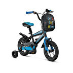ÜMİT 1210 HOTSHOT-CANTA-V ERKEK ÇOCUK BİSİKLETİ 12 JANT SİYAH MAVİ