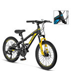 ÜMİT 2078 M-2D MOTION ERKEK ÇOCUK BİSİKLETİ 254H V 20 JANT 21 VİTES SİYAH MAVİ